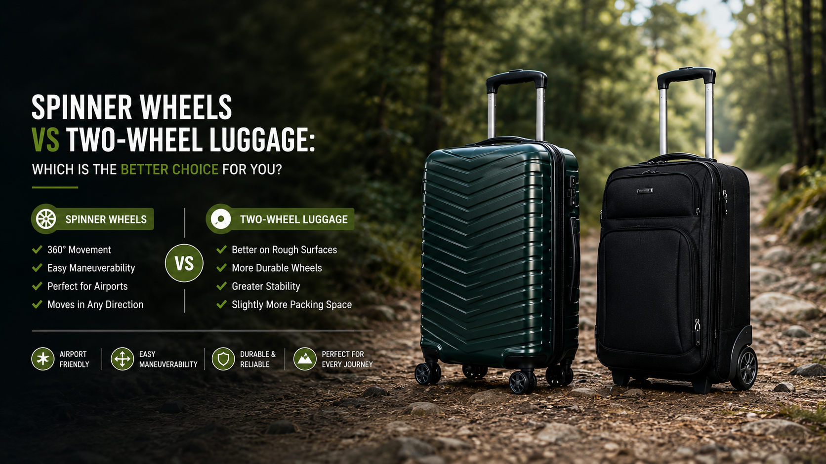 Spinner Wheels vs Two-Wheel Luggage: Which Is Better?