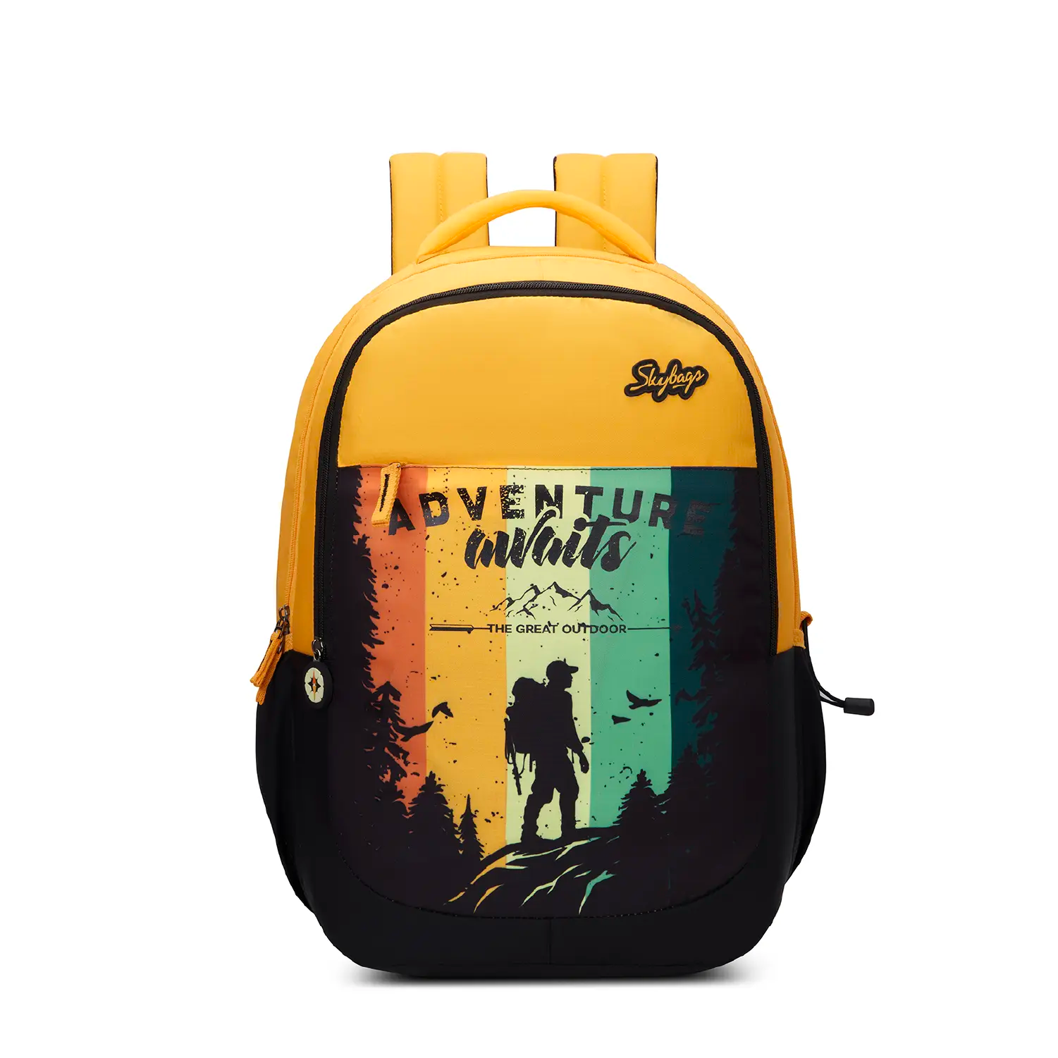 Skybags Klan V3 Adventure School Backpack 37L – Mustard Yellow