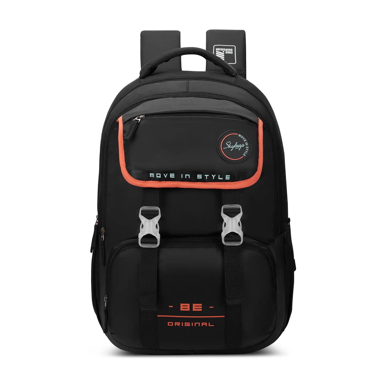 Skybags Sizzler Pro School Backpack 39L – Hot Box Black
