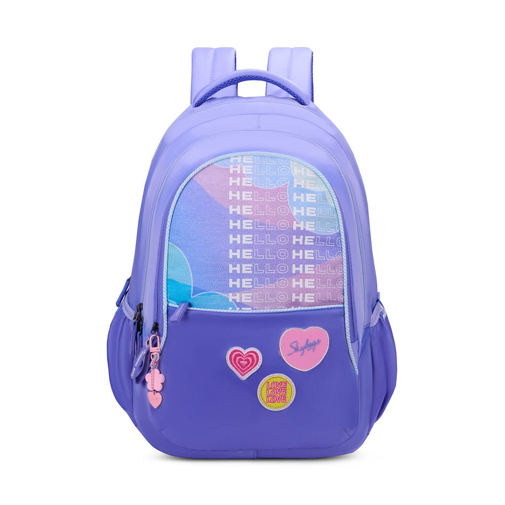 Skybags Glitter School Backpack 37L – Purple