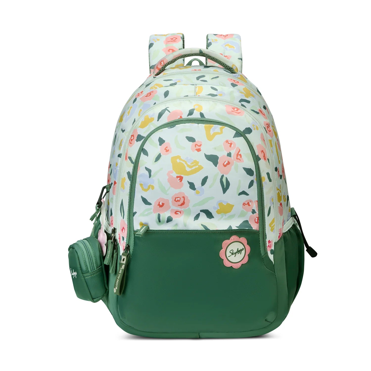 Skybags Stella Printed School Backpack 37L – Green