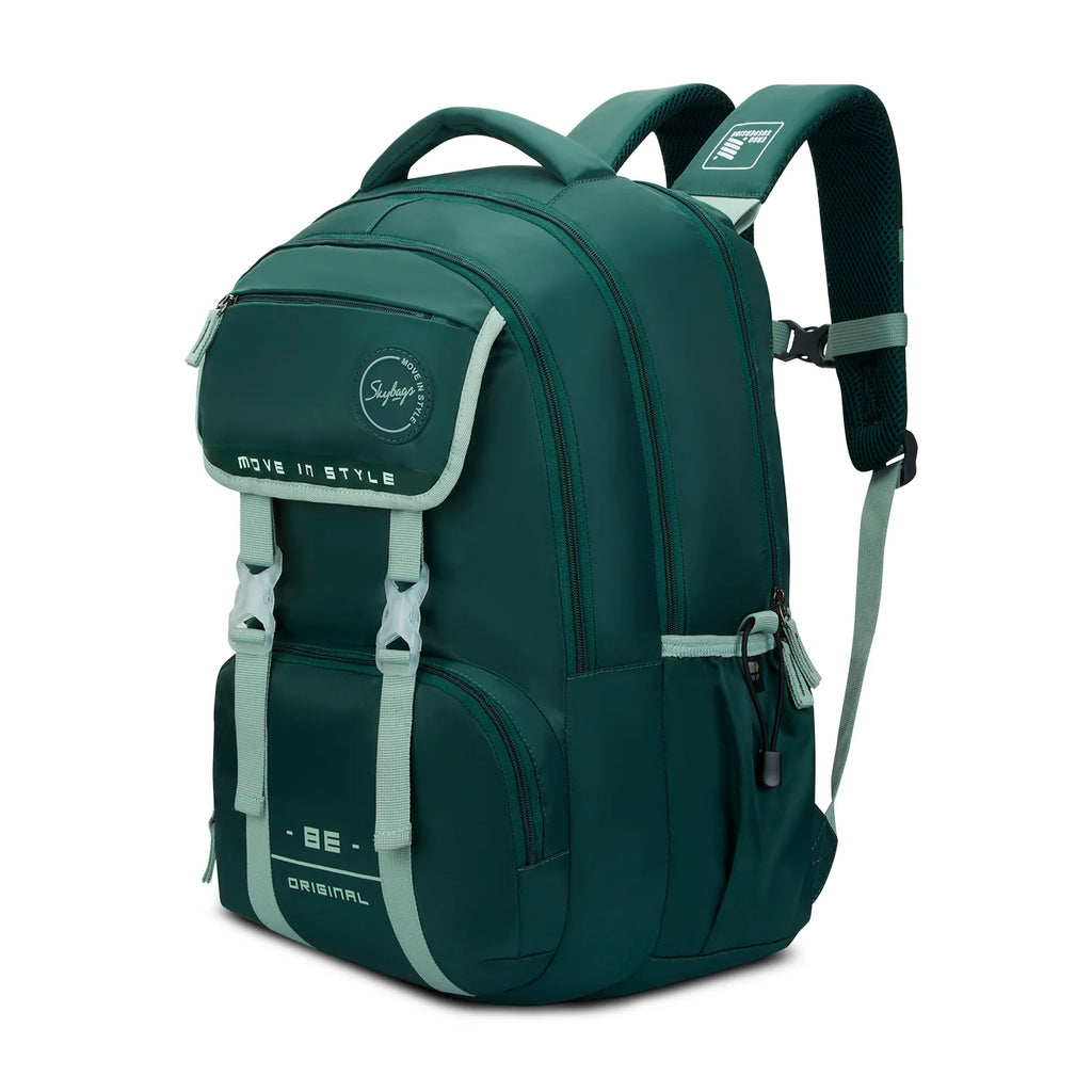 Skybags Sizzler Pro School Backpack 39L – Jungle Green