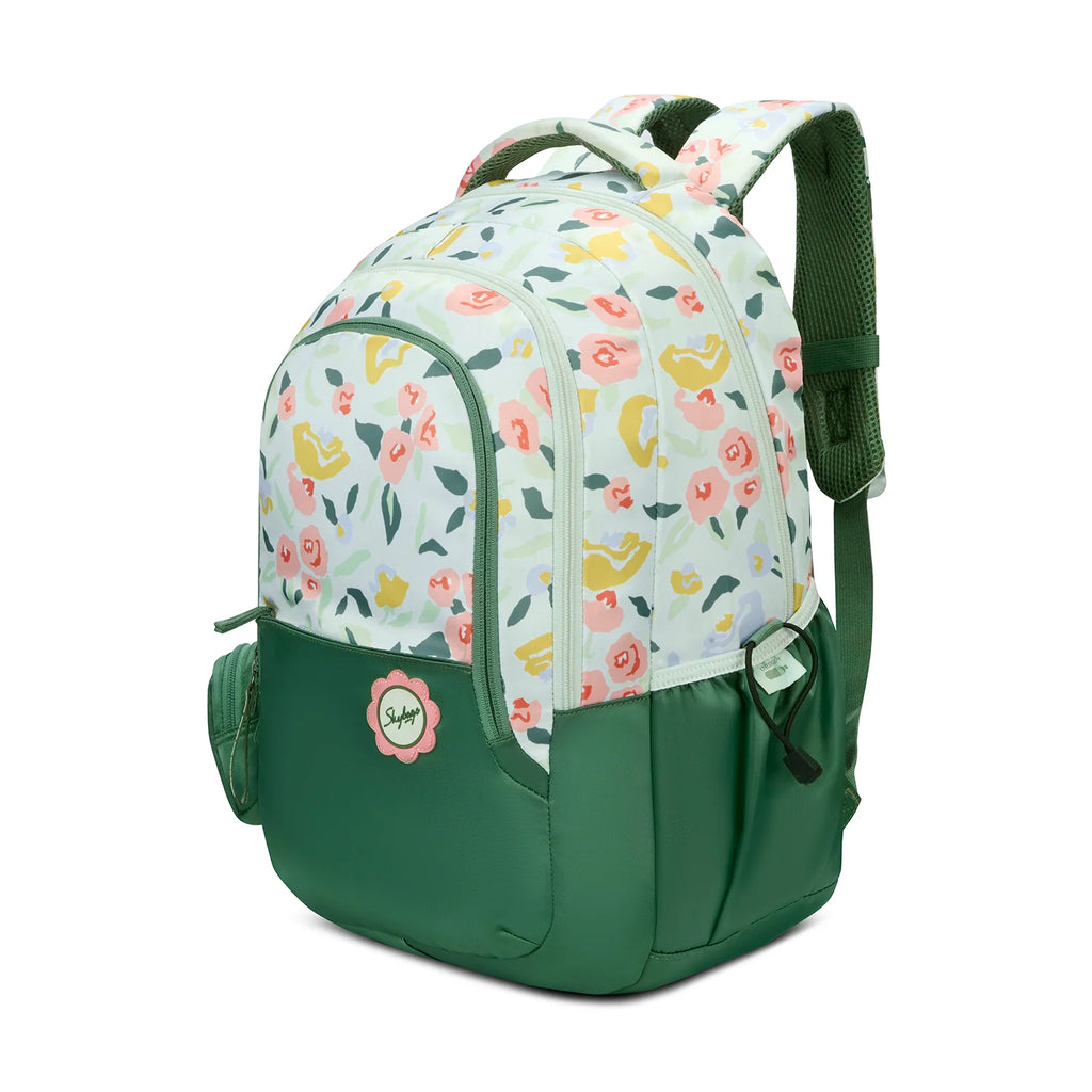 Skybags Stella Printed School Backpack 37L – Green