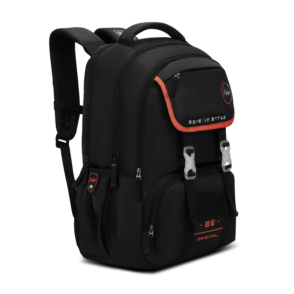 Skybags Sizzler Pro School Backpack 39L – Hot Box Black