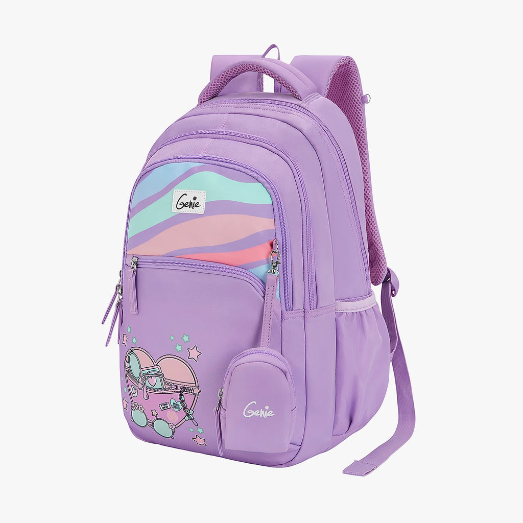 Genie Starlight School Backpack 27L – Purple