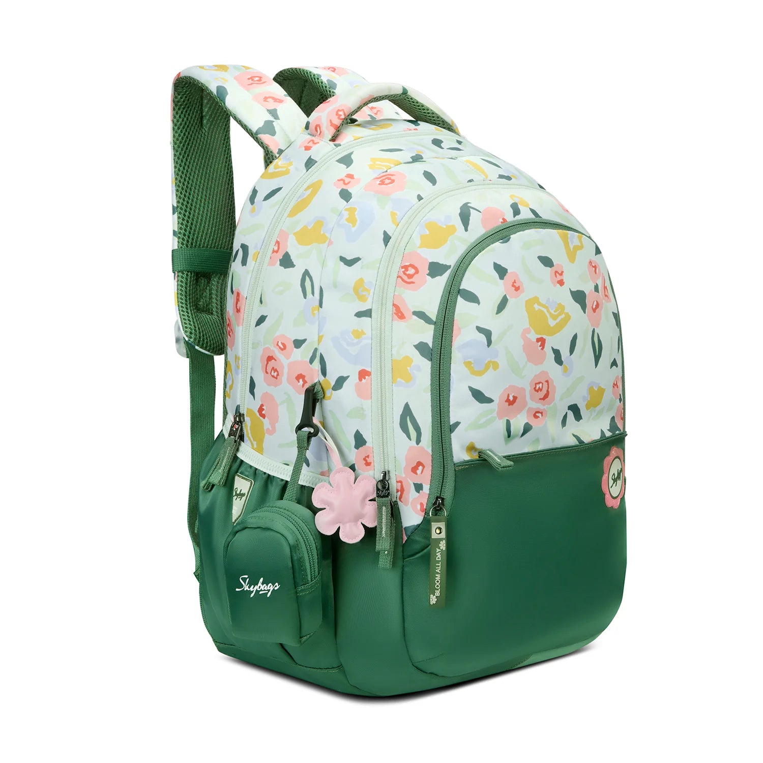 Skybags Stella Printed School Backpack 37L – Green