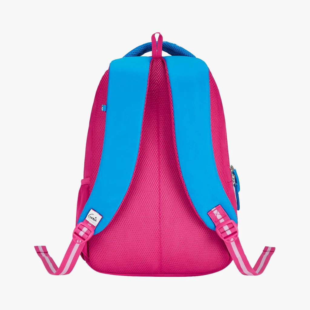 Genie Crimson School Backpack 27L – Blue & Pink