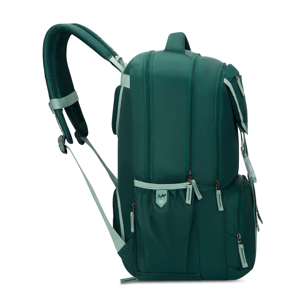 Skybags Sizzler Pro School Backpack 39L – Jungle Green