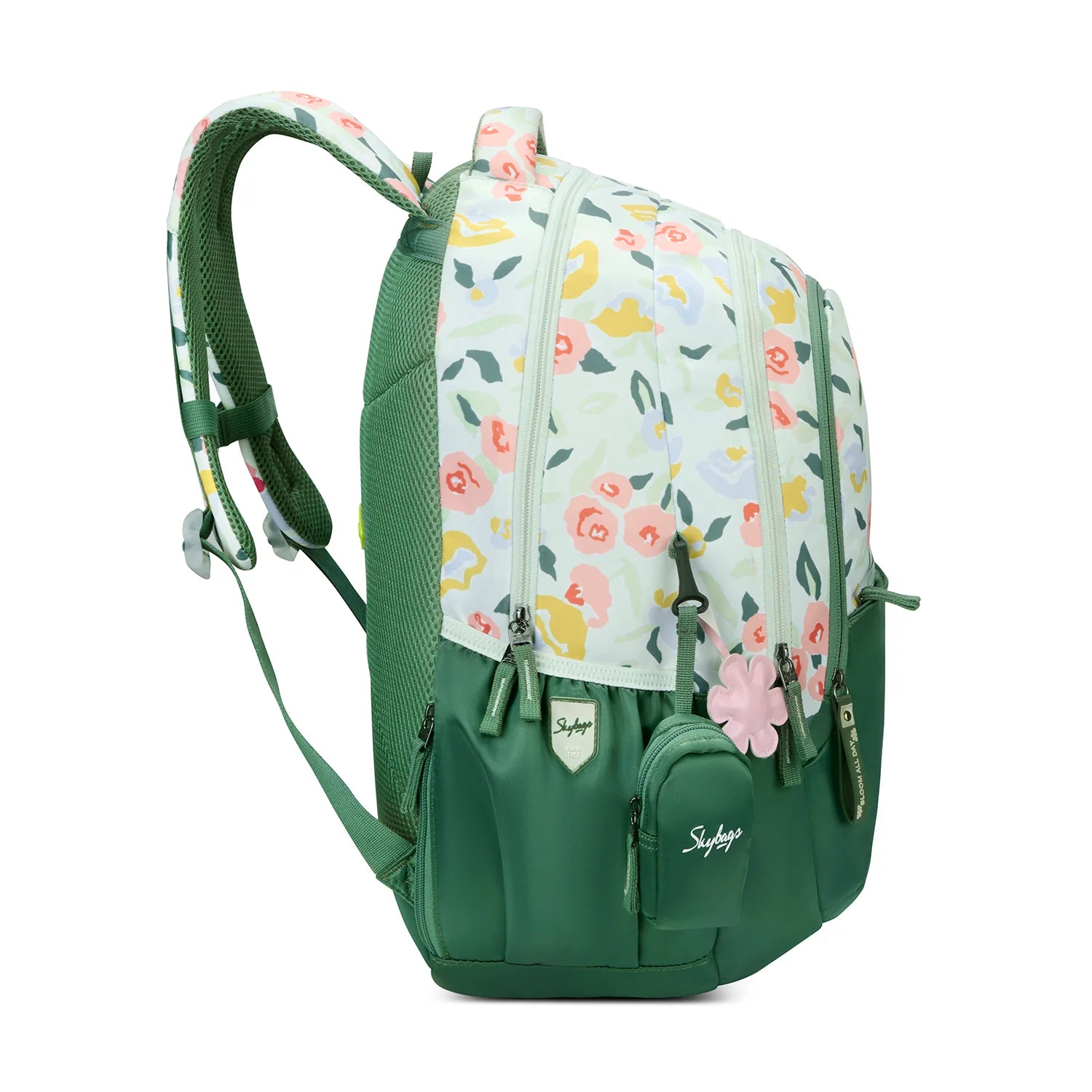 Skybags Stella Printed School Backpack 37L – Green