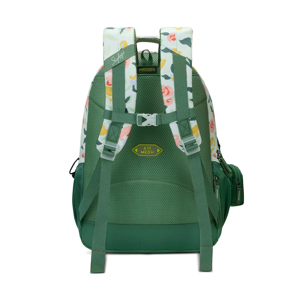 Skybags Stella Printed School Backpack 37L – Green