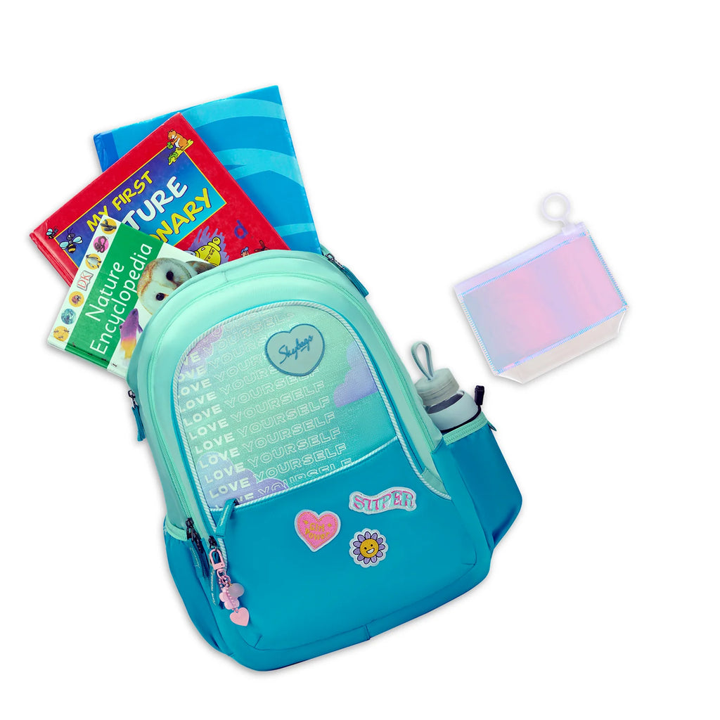 Skybags Glitter School Backpack 37L – Green