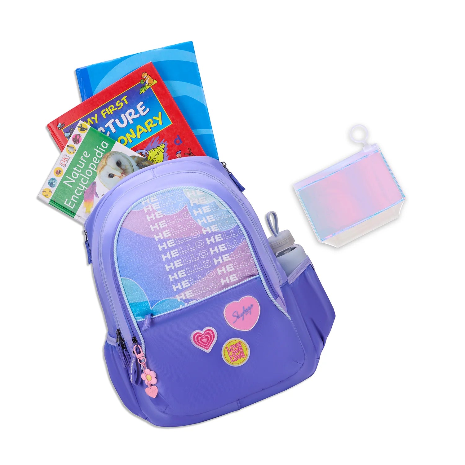 Skybags Glitter School Backpack 37L – Purple