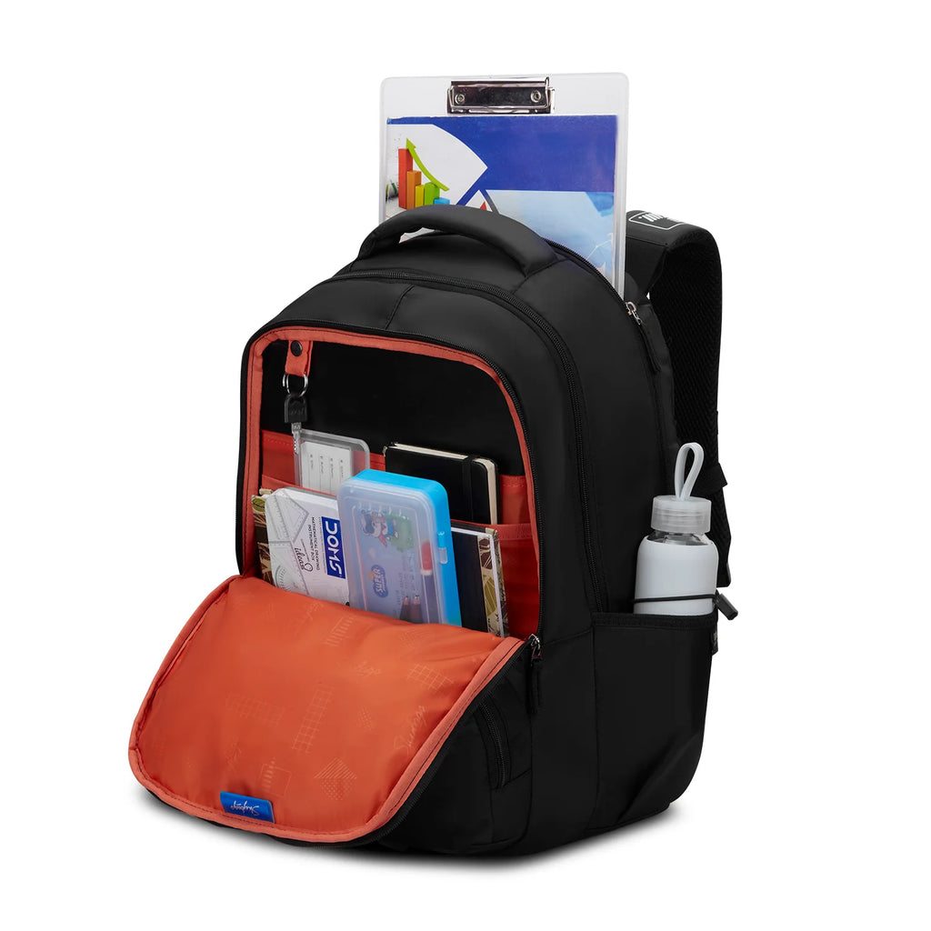 Skybags Sizzler Pro School Backpack 39L – Hot Box Black