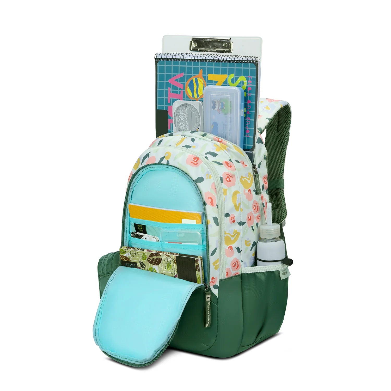 Skybags Stella Printed School Backpack 37L – Green