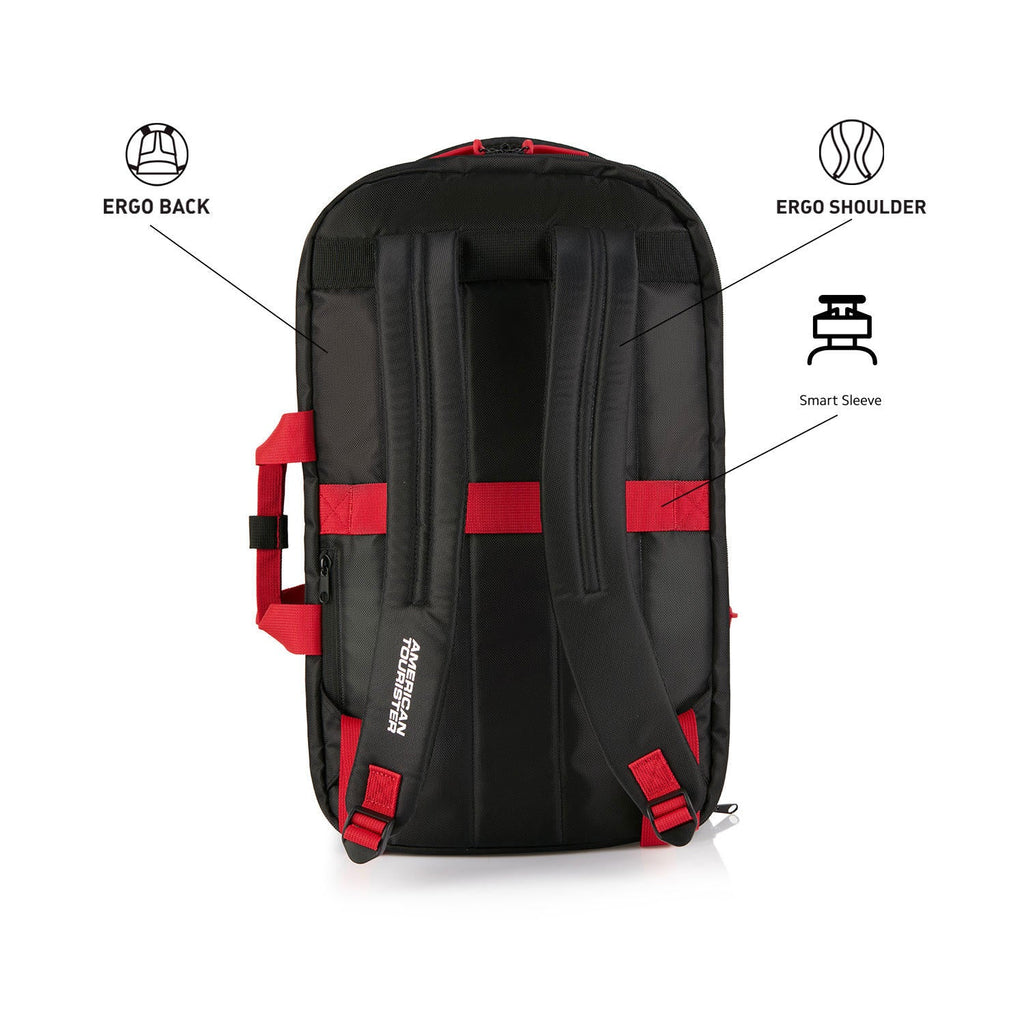 American Tourister ASTON Backpack – Black Checks (40L)