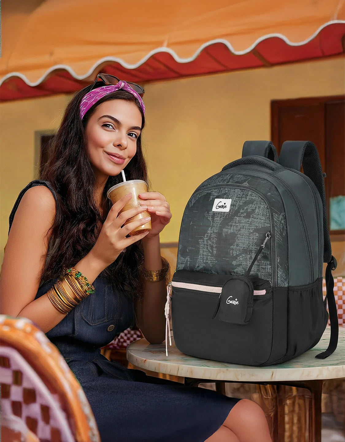 Genie Nora School Backpack 40L – Black