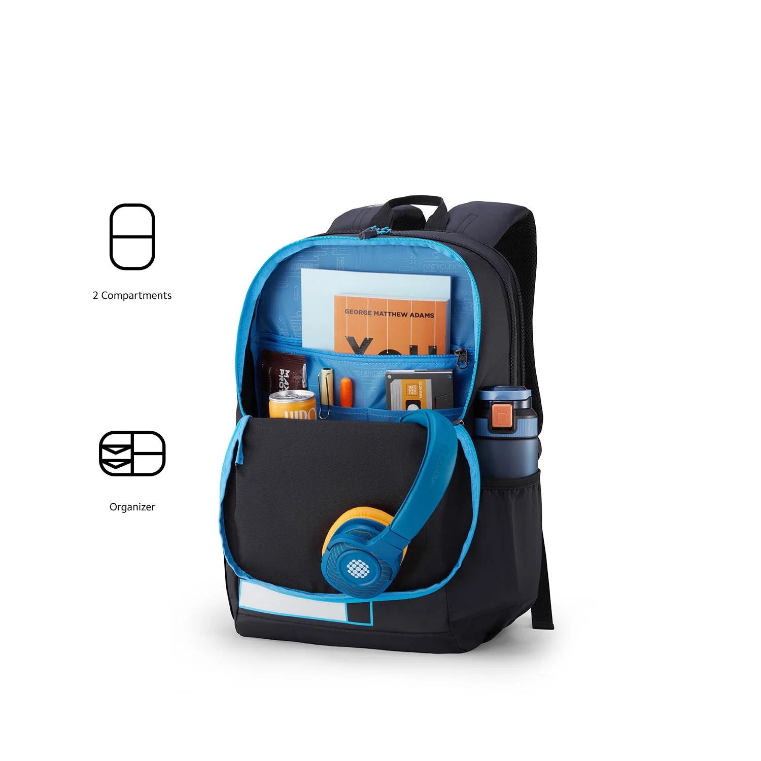 American Tourister Herd 3.0 Backpack – Black (33L)